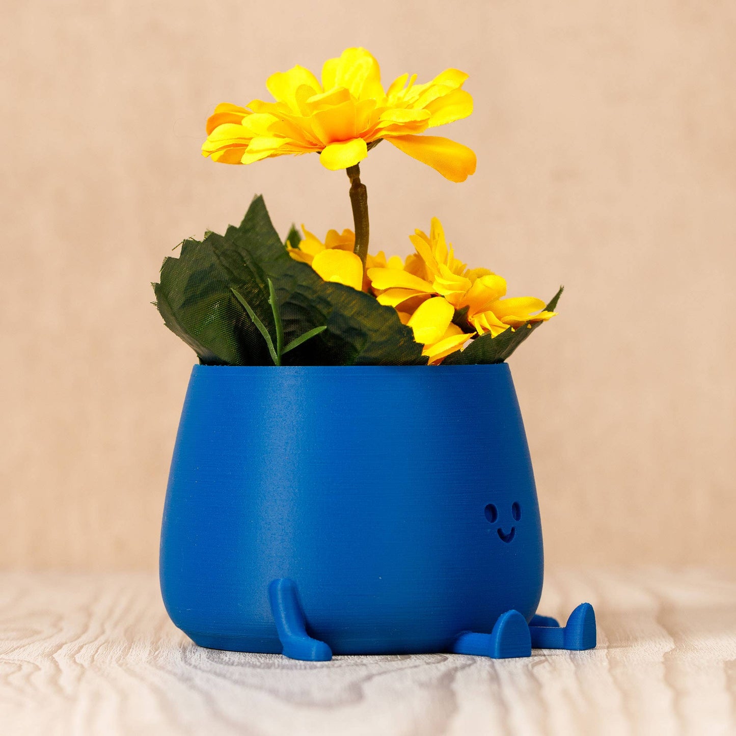 HAPPY POT KOBALTBLAU | Blumentopf aus dem 3D Drucker
