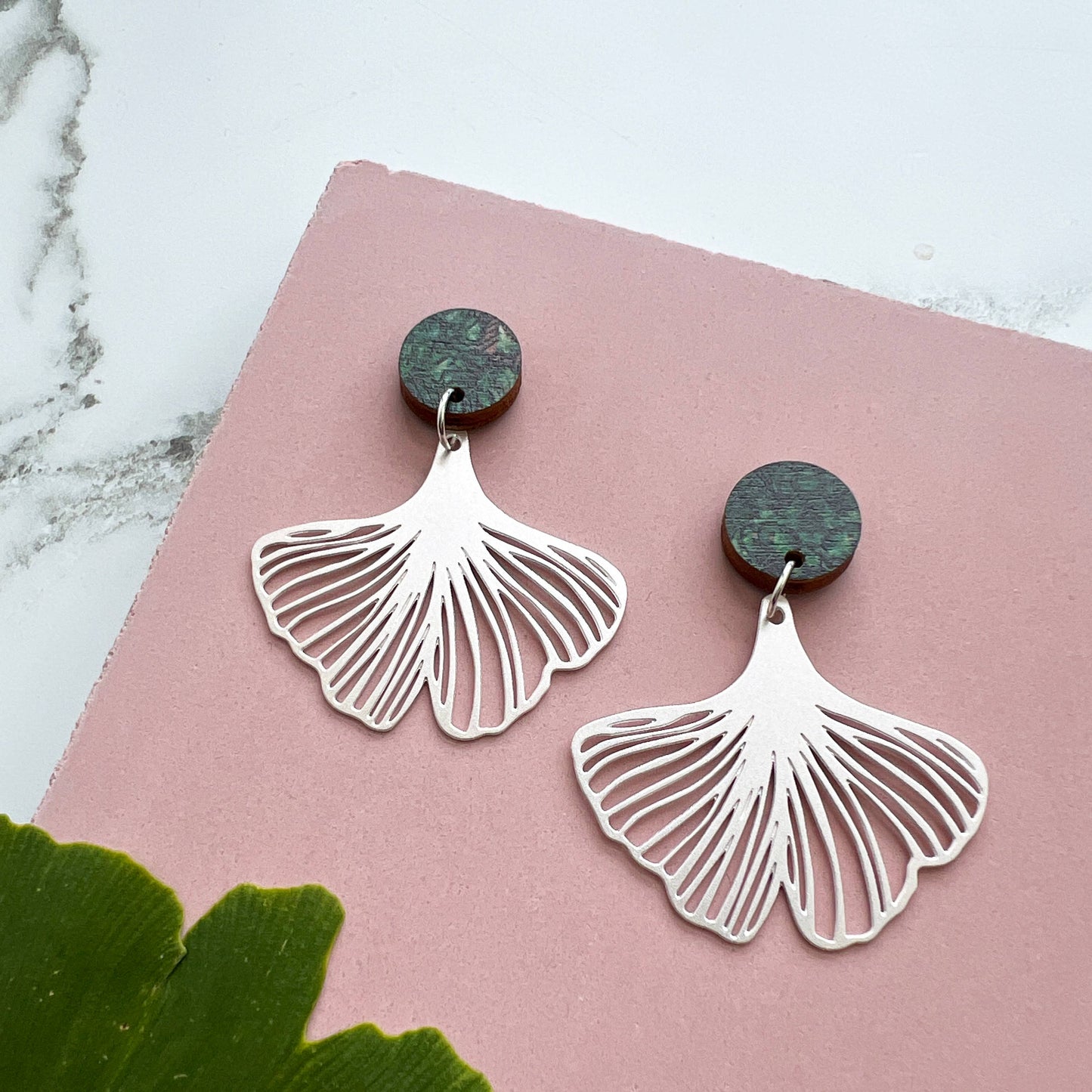 GINGKO OHRRINGE | SILBER