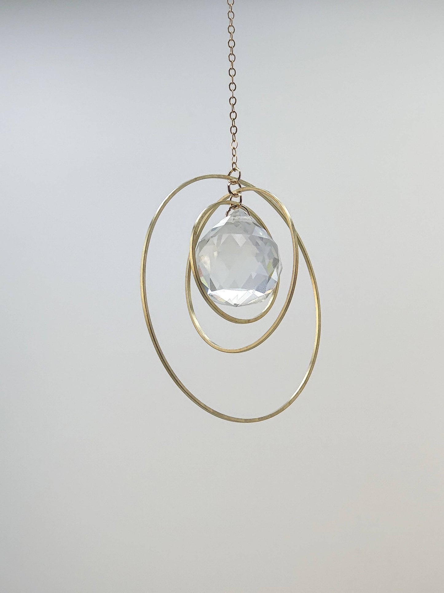GALAXY | Handmade suncatcher with glass crystal