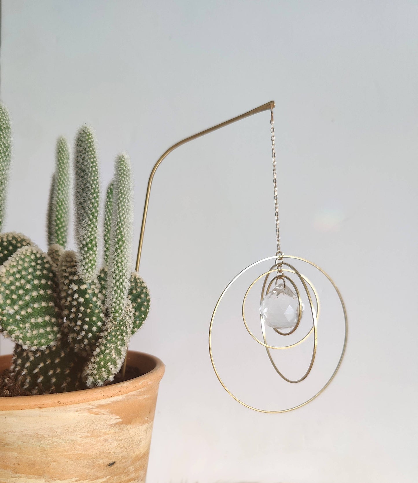 SATELLITE | Handmade suncatcher with glass crystal