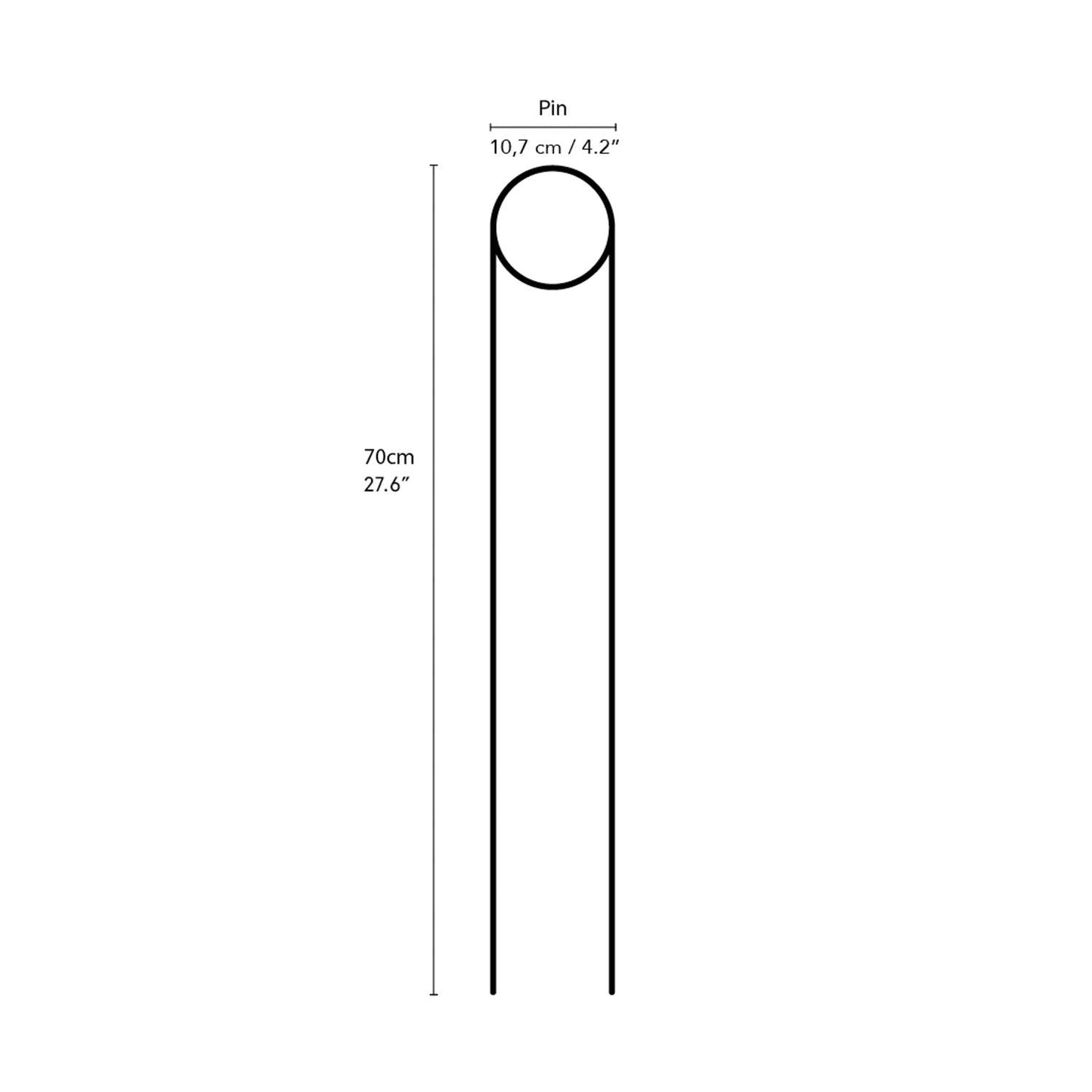 PIN | Goldener Rankstab XL