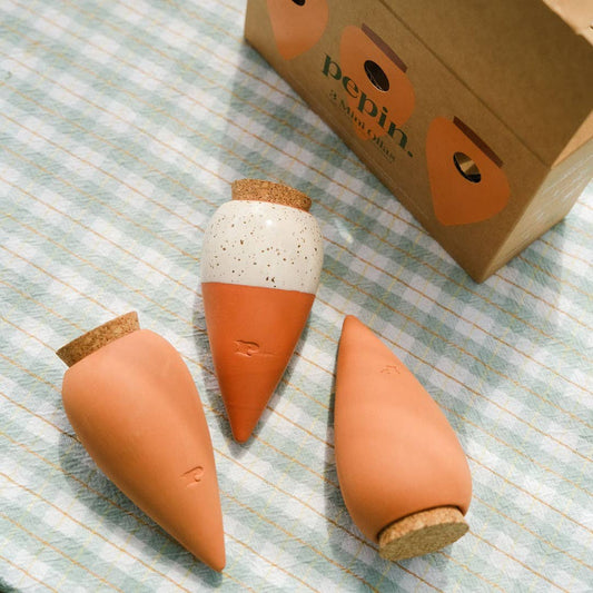 TRIO NATUREL | Lot de 3 mini fontaines à eau Olla