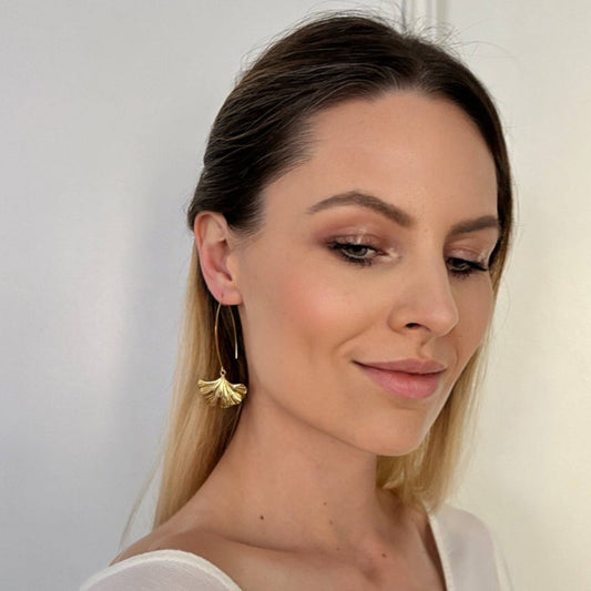 GINGKO | Goldene Ohrringe