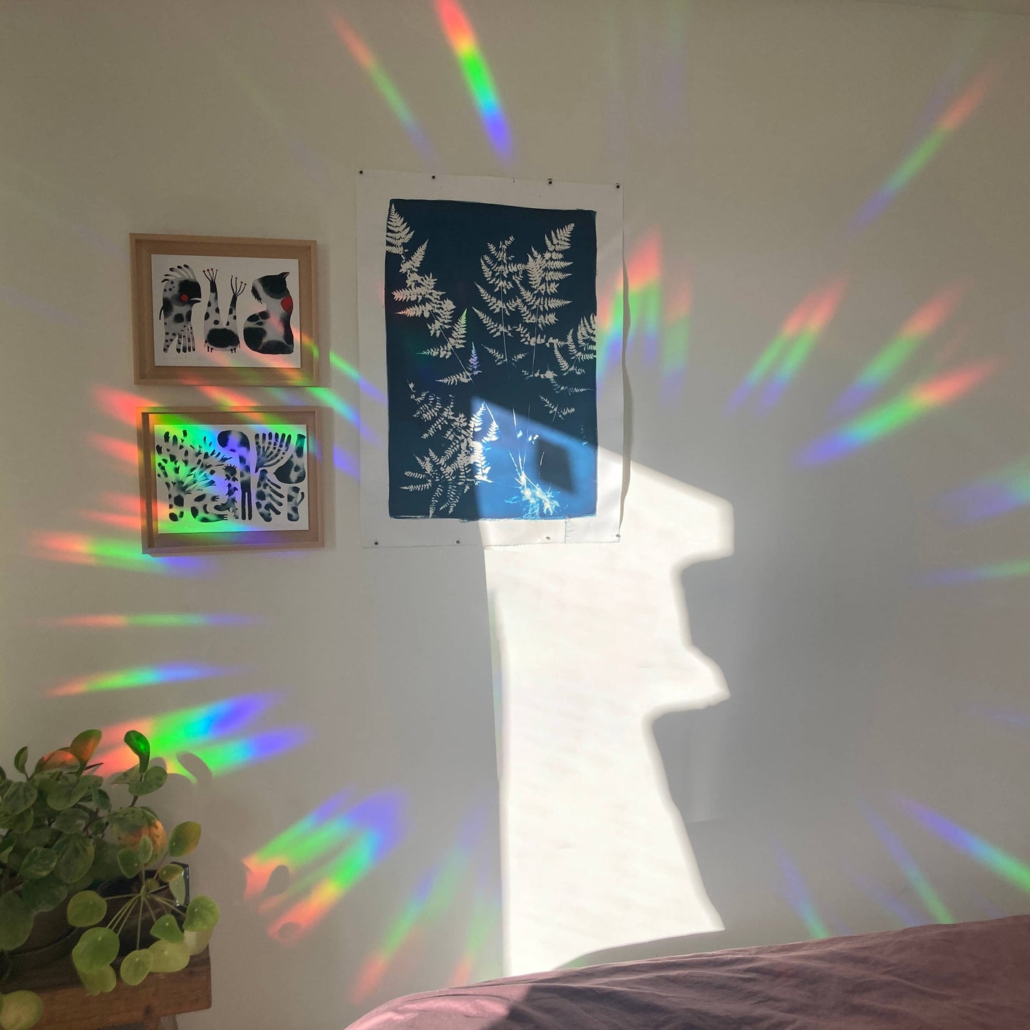 8 MINI WILDBLUMEN STICKER | Suncatcher Sticker für Regenbögen