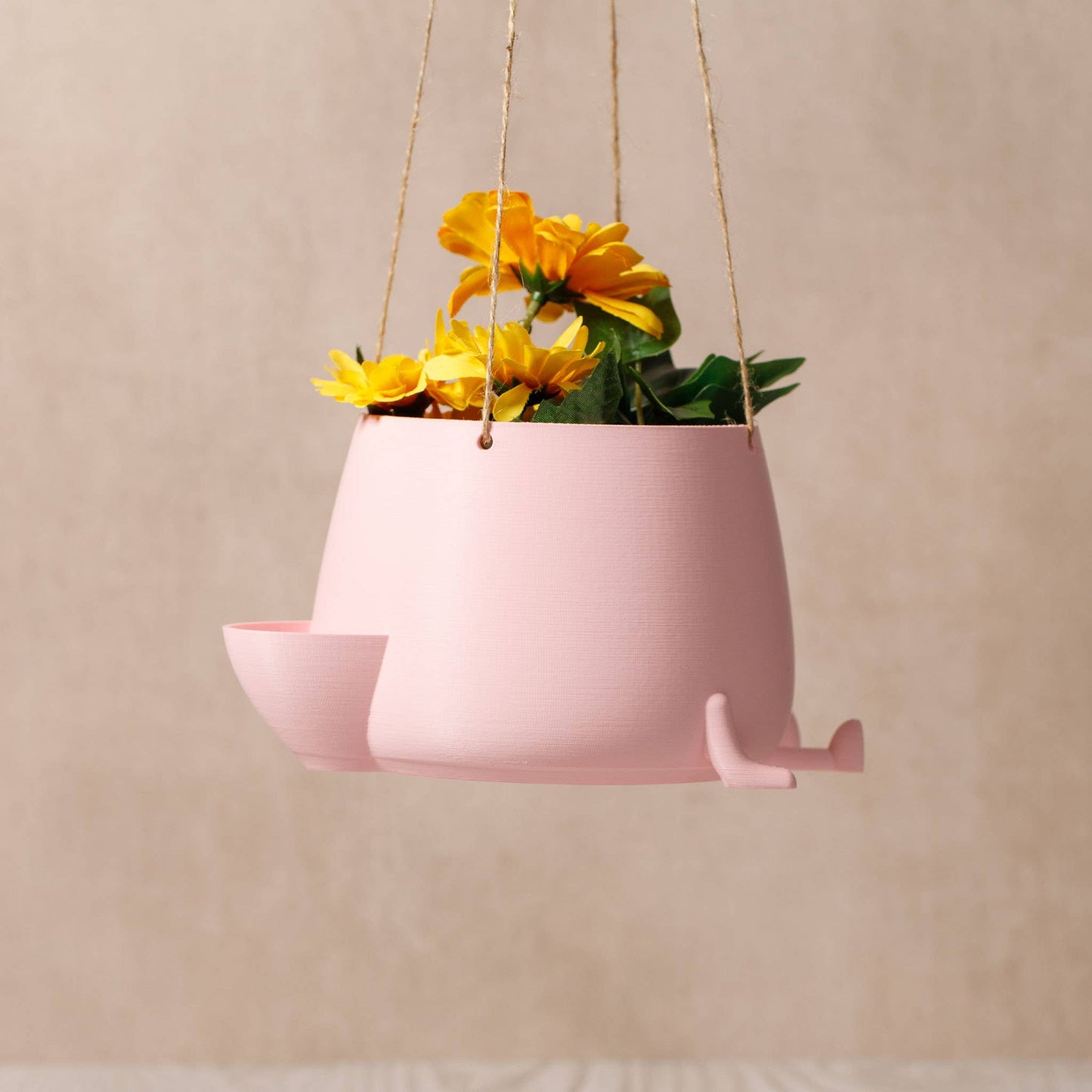 BLUMENAMPEL HAPPY POT | PFIRSICHROSA