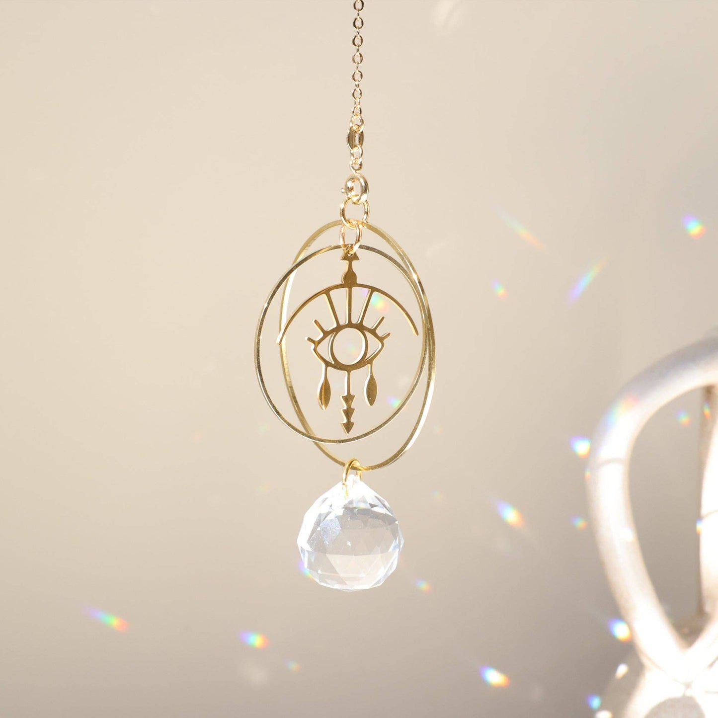 GLEAM | Handgemachter Suncatcher mit Glaskristall