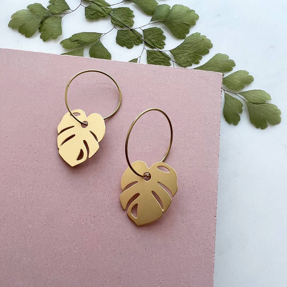 MONSTERA MINI CREOLEN | GOLD
