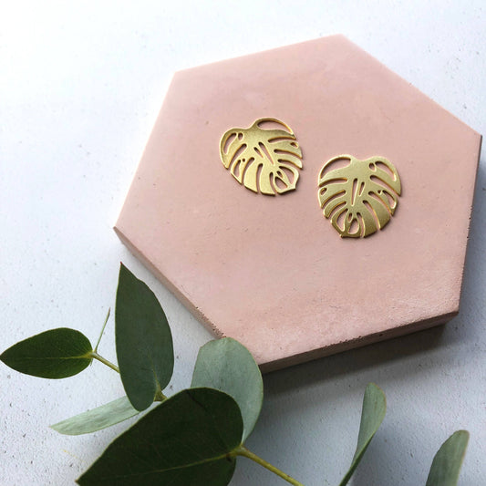 MONSTERA OHRSTECKER | GOLD
