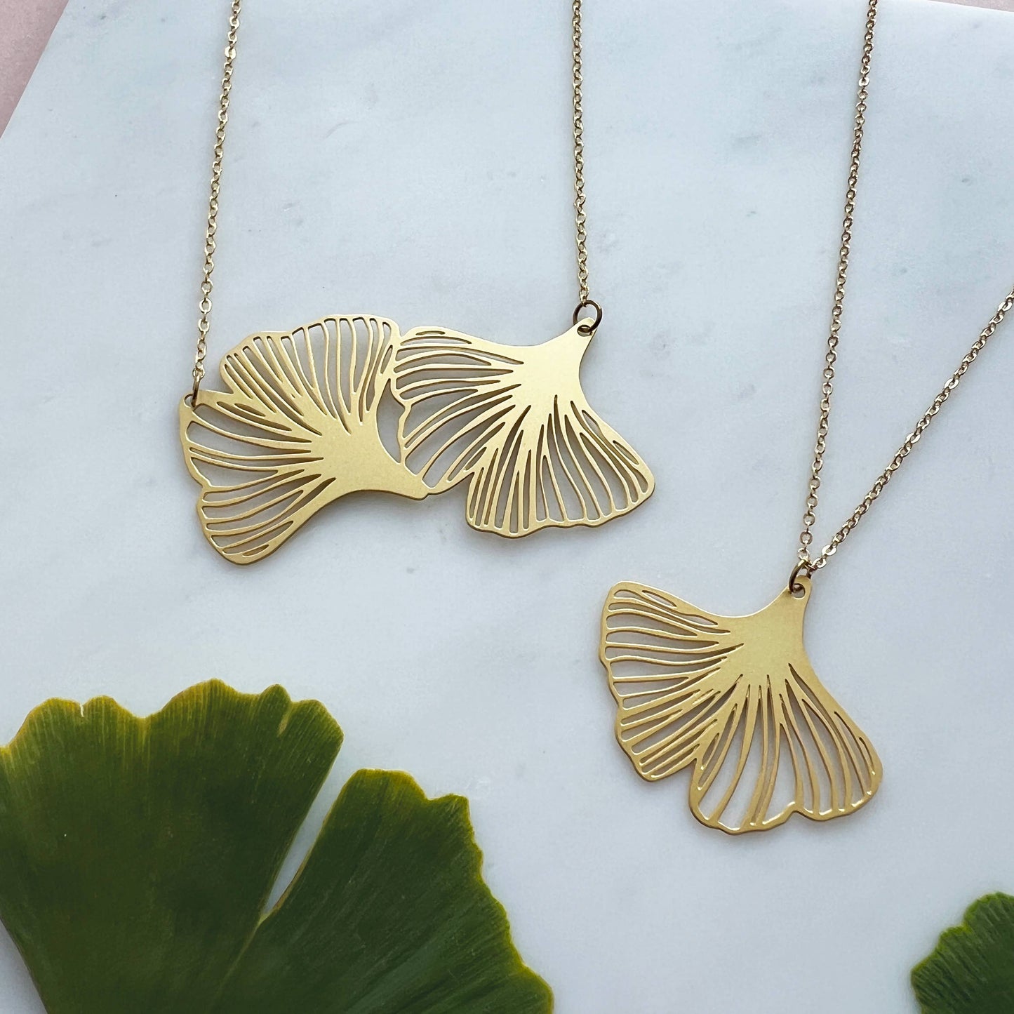 GINGKO STATEMENT HALSKETTE | GOLD