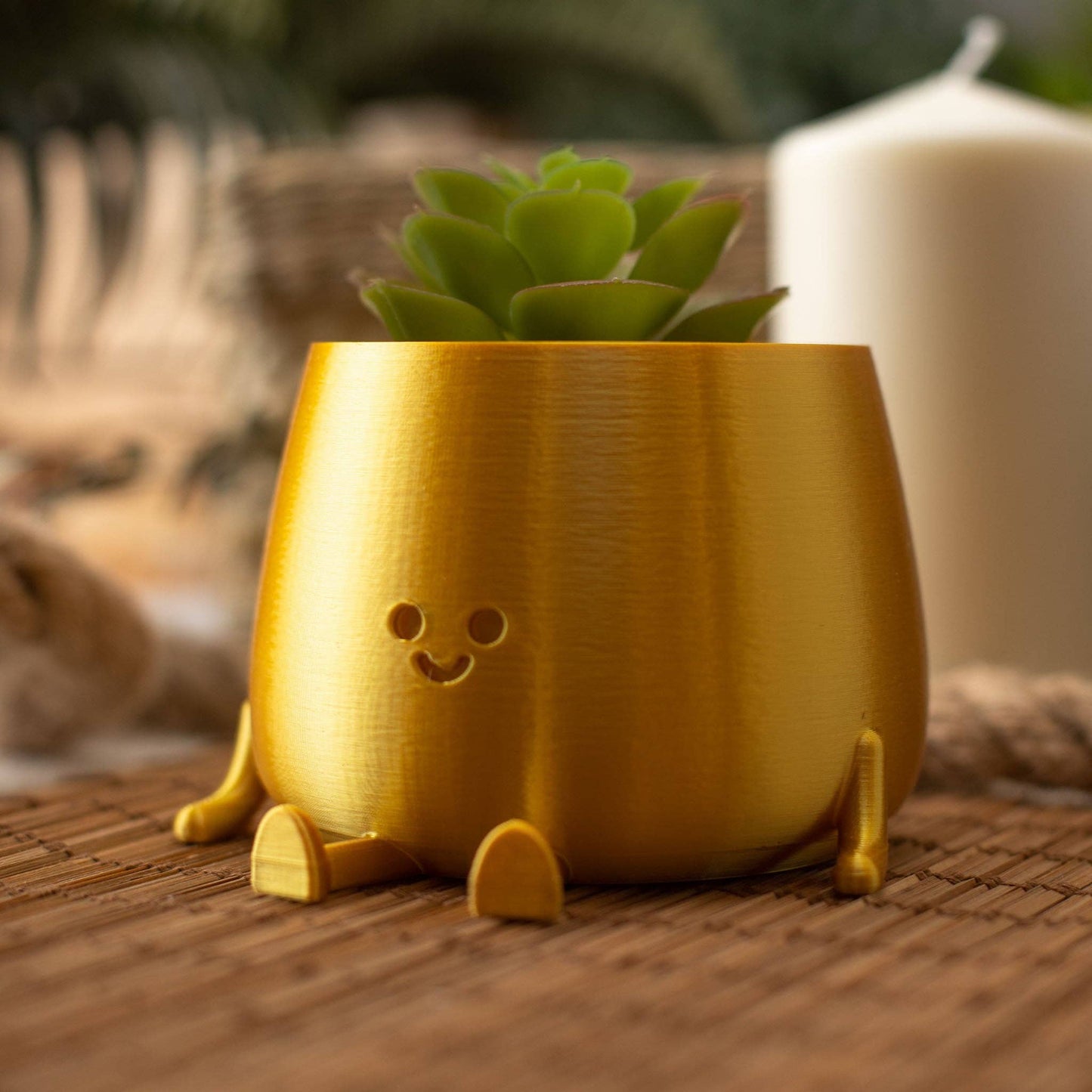 BLUMENTOPF HAPPY POT | GOLD