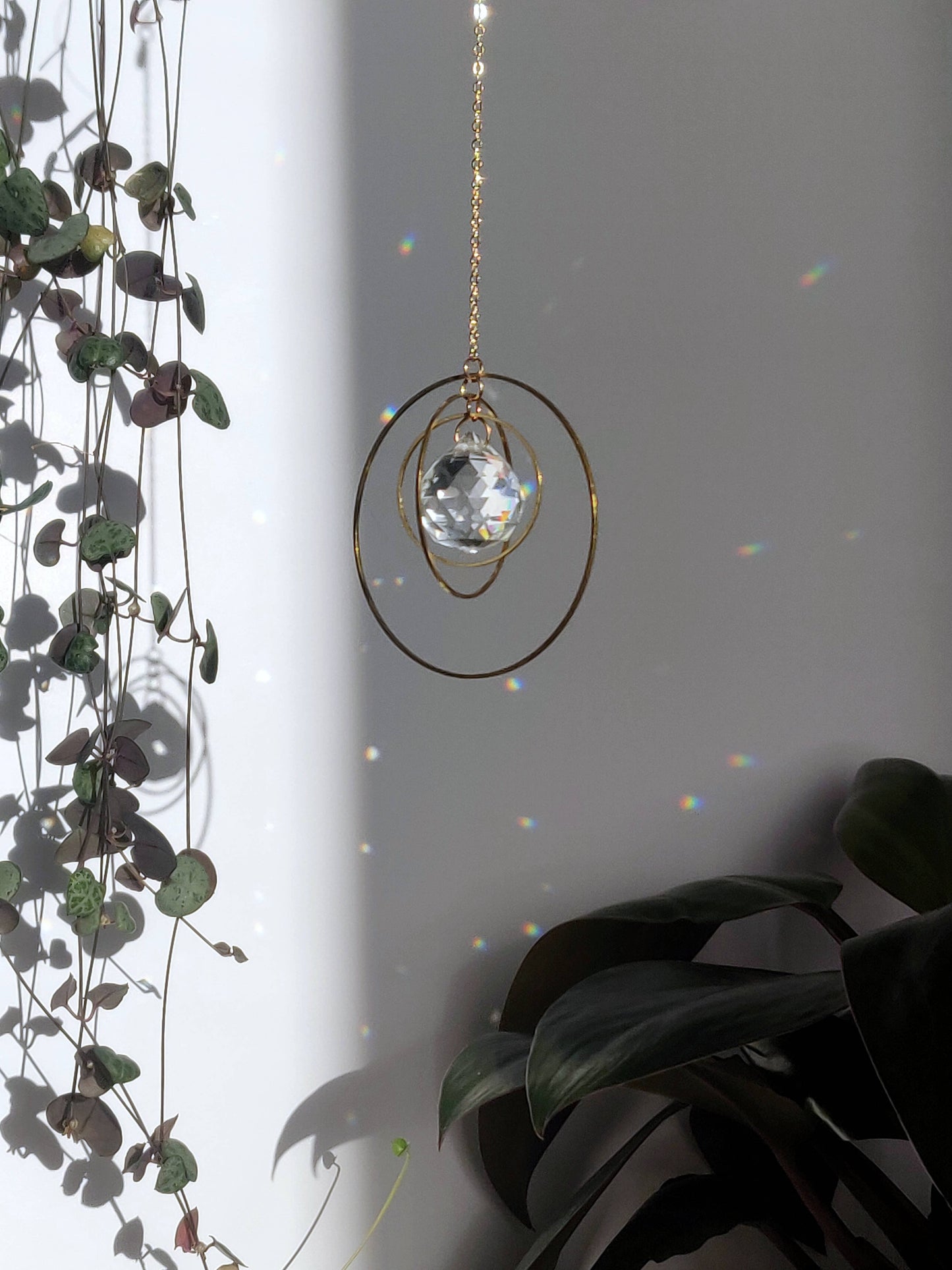 GALAXY | Handmade suncatcher with glass crystal