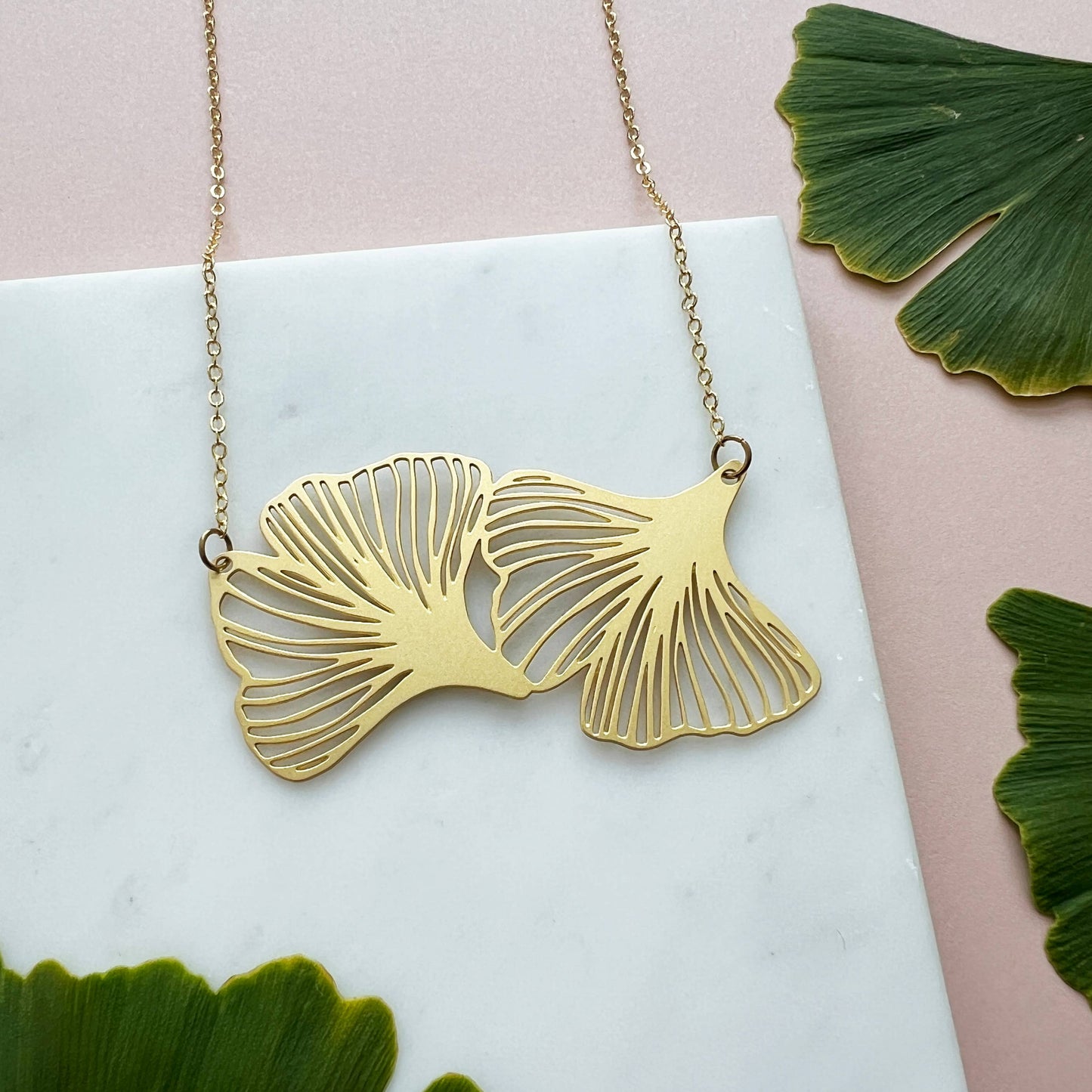 GINGKO STATEMENT HALSKETTE | GOLD