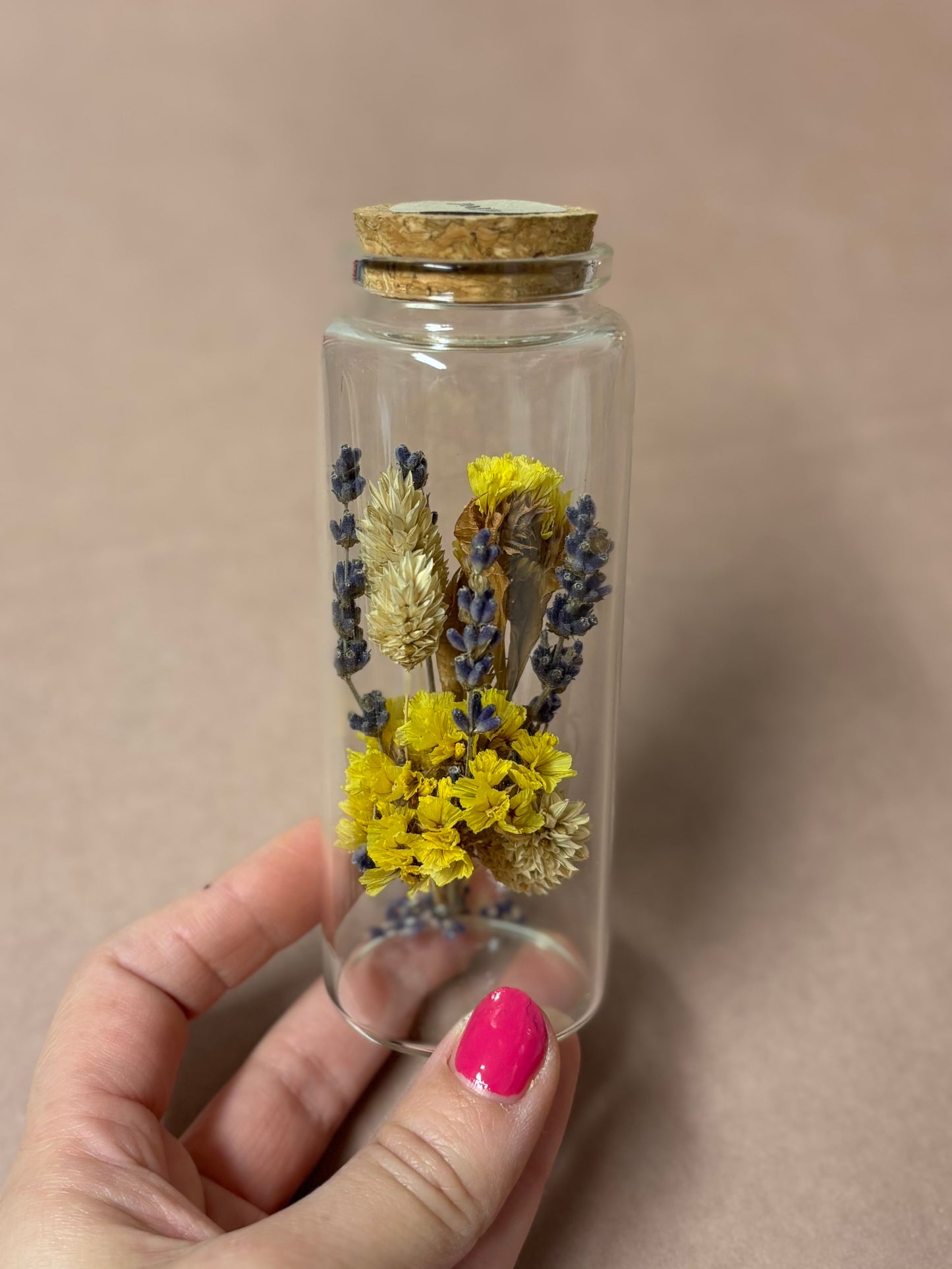 TROCKENBLUMEN FLAKON | Yellow & blue