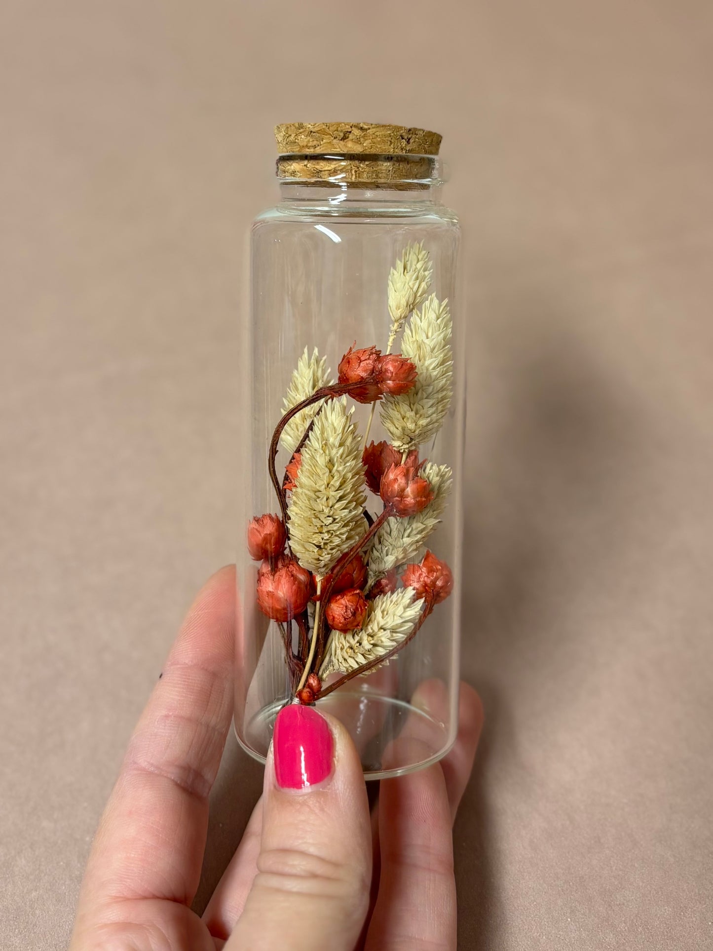 TROCKENBLUMEN FLAKON | Red & beige