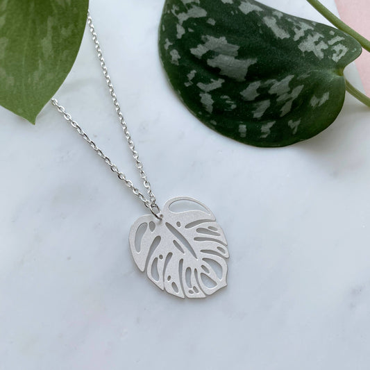 MONSTERA NECKLACE | SILVER