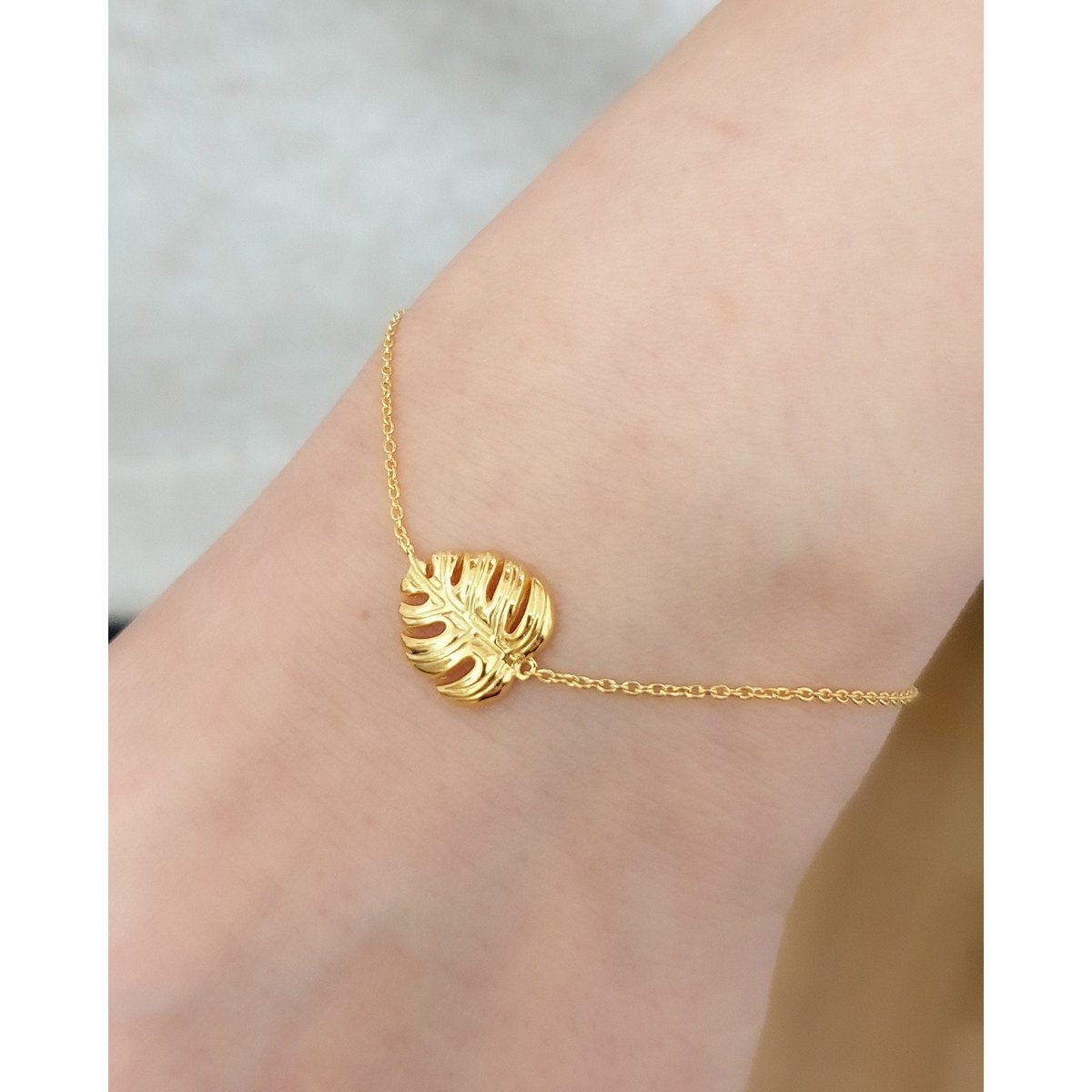 MONSTERA ARMBAND | GOLD