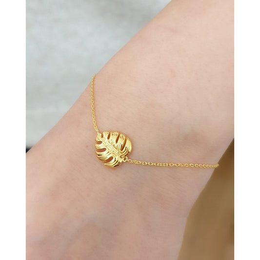 MONSTERA BRACELET | GOLD