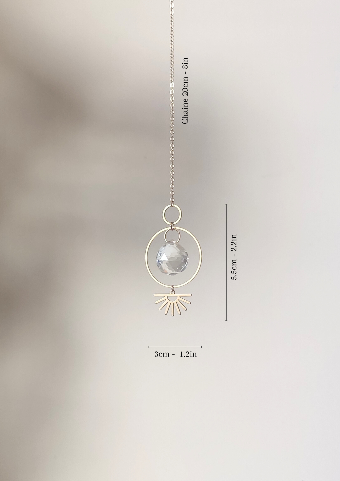 OSIRIS | Handmade suncatcher with glass crystal