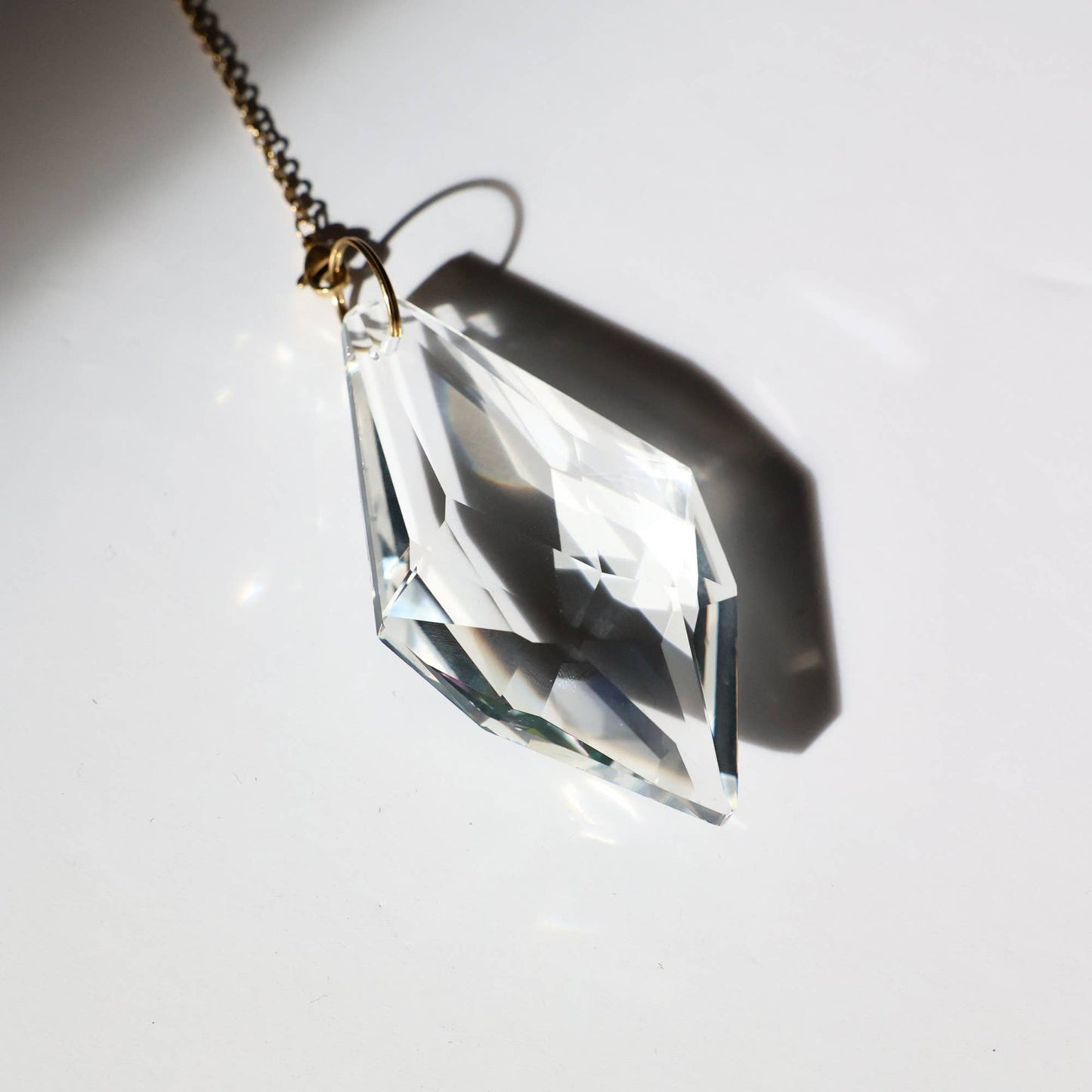 PRISM | Handmade suncatcher with large glass crystal