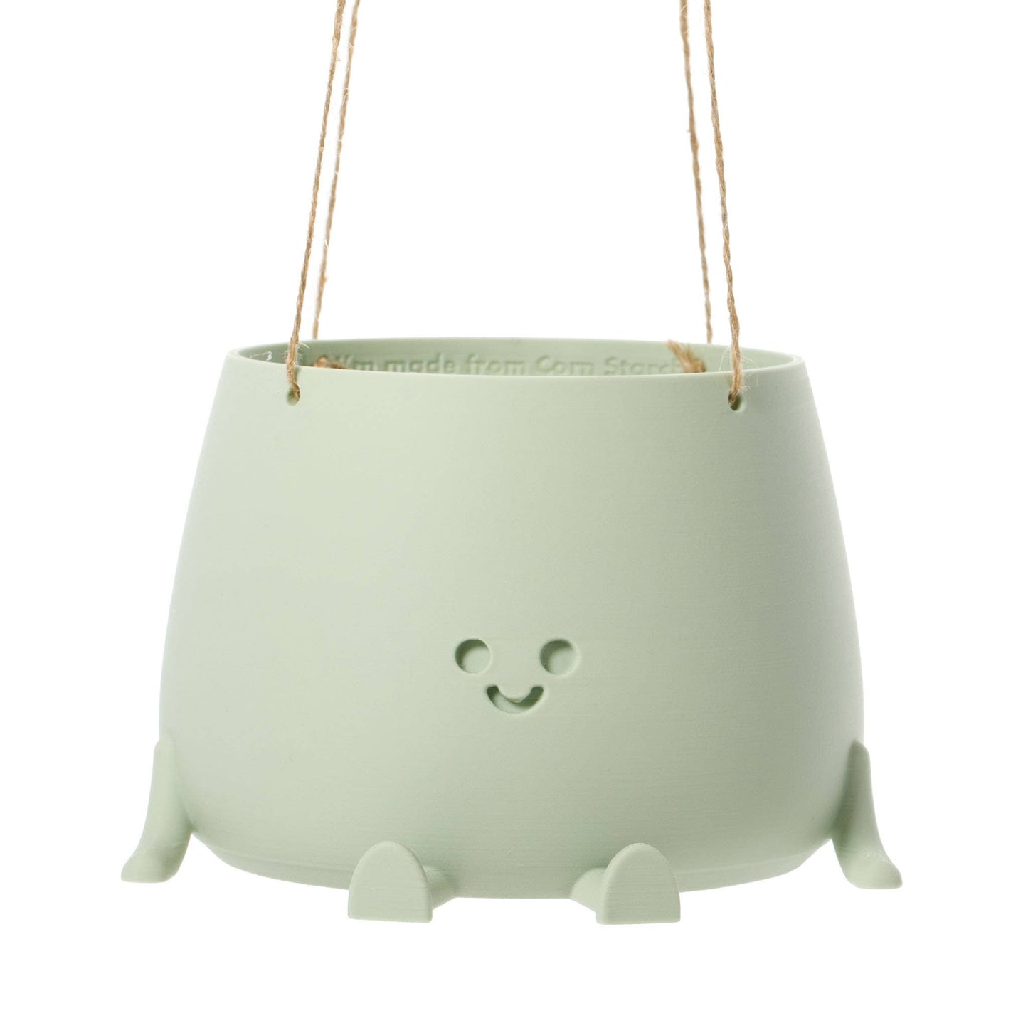 HAPPY POT SAGE GREEN | 3D-printed hanging basket