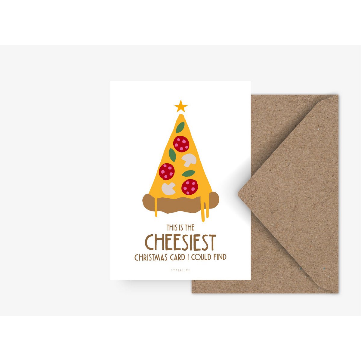 CHEESY CHRISTMAS | Weihnachtliche Postkarte