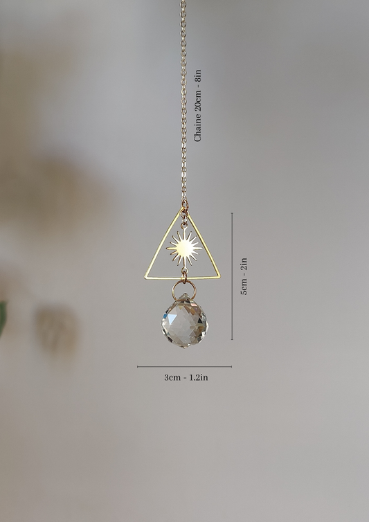 ASTRO FIRE | Attrape-soleil fait main en cristal de verre