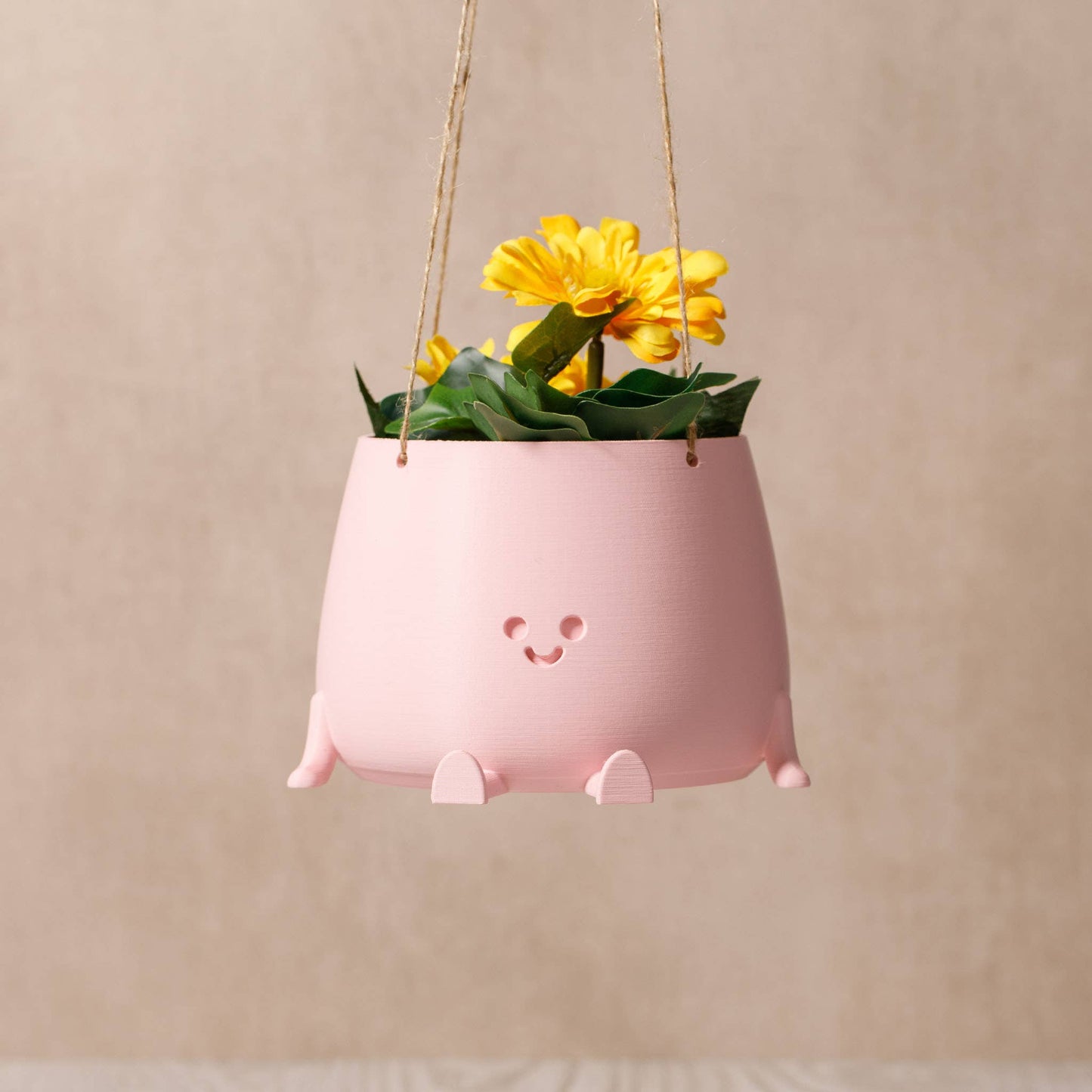 BLUMENAMPEL HAPPY POT | PFIRSICHROSA