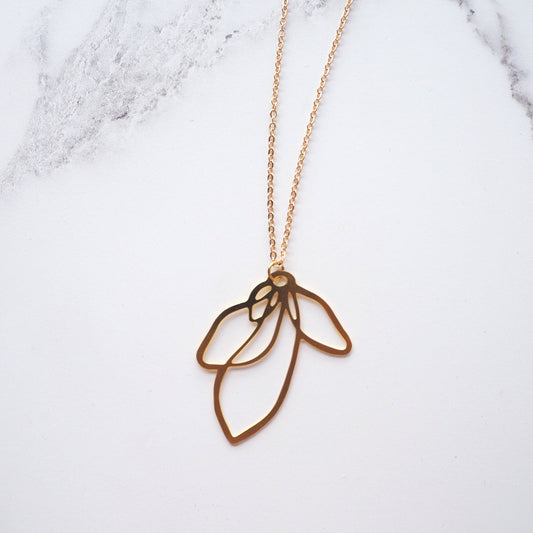 COLLIER FEUILLE D'OR | OR