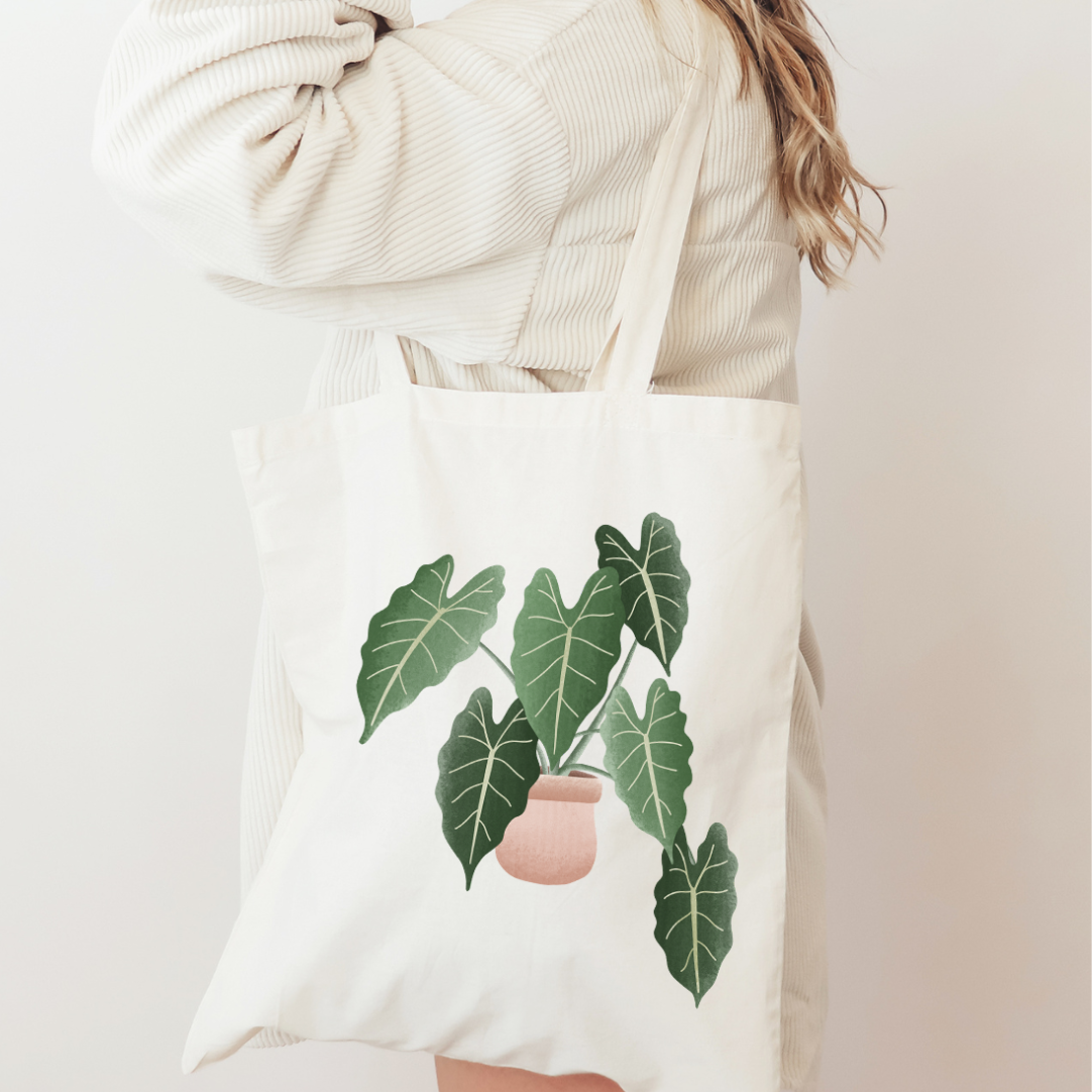 ALOCASIA STOFFTASCHE | Handbedruckt in Deutschland