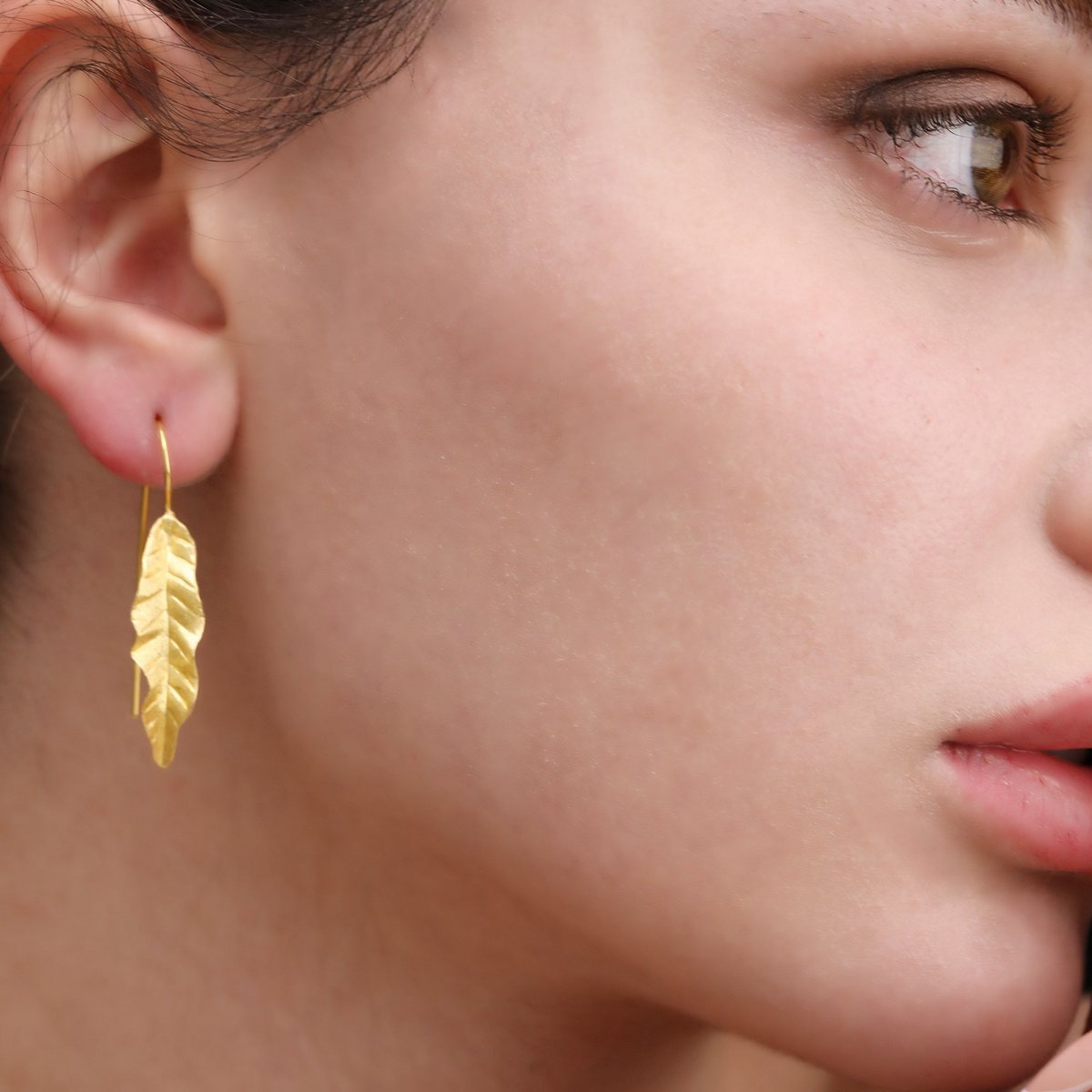 LEAF OHRRINGE | GOLD