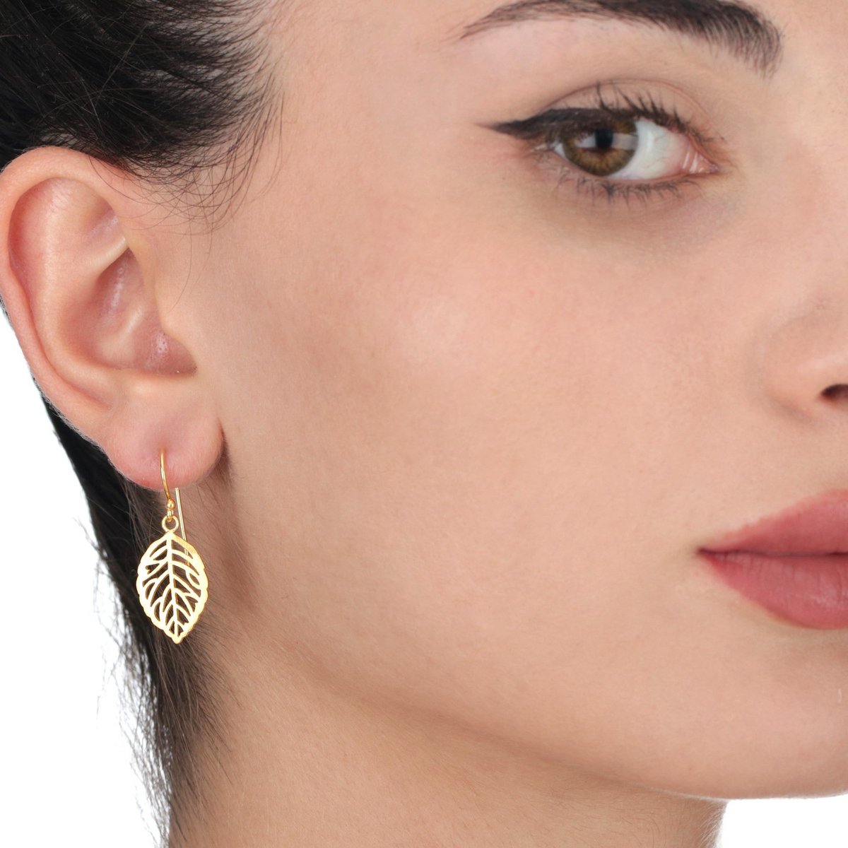BLATT OHRRINGE | GOLD