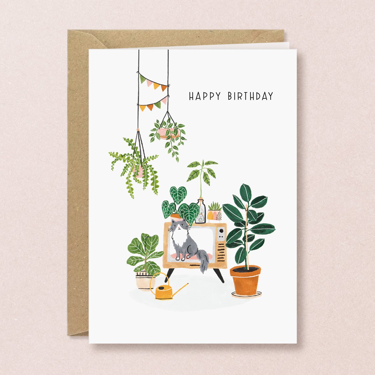 HAPPY BIRTHDAY CATS & PLANTS | GRUßKARTE