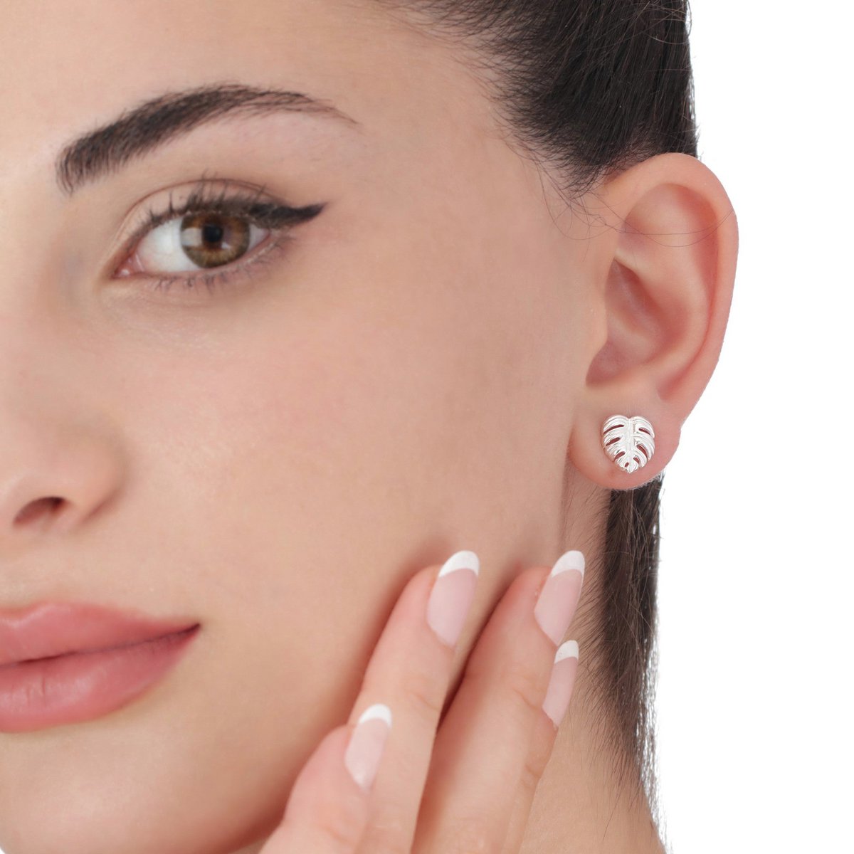 MONSTERA EARRINGS | SILVER