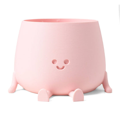 HAPPY POT PEACH PINK | 3D printed flowerpot