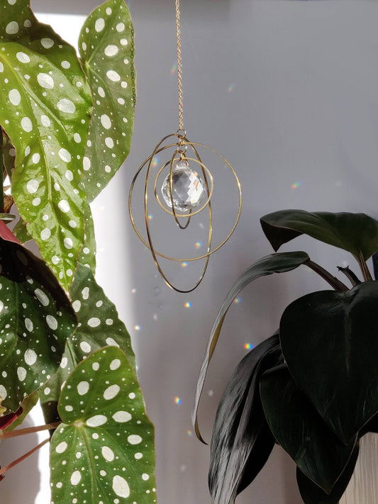 GALAXY XL | Handmade suncatcher with glass crystal
