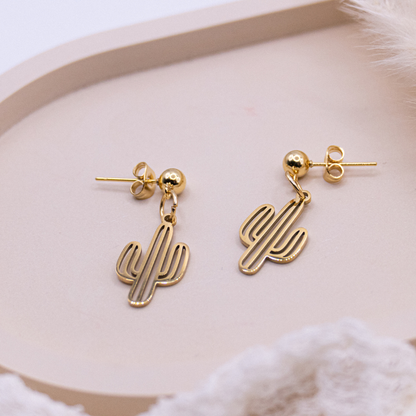 KAKTUS OHRRINGE | GOLD