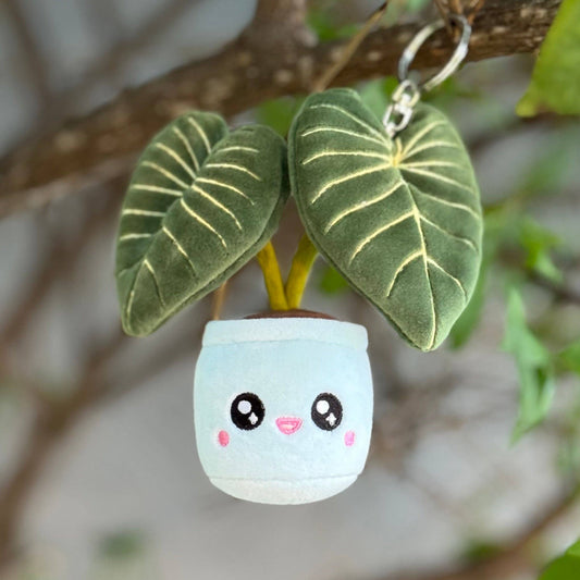 PHILODENDRON GLORIOSUM | Pflanzen Schlüsselanhänger aus Stoff