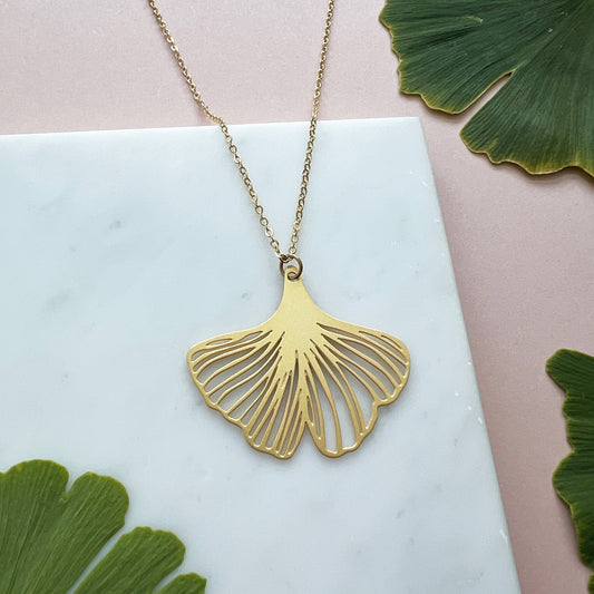 GINGKO HALSKETTE | GOLD