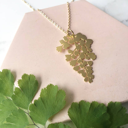 FRAUENHAARFARN HALSKETTE | GOLD