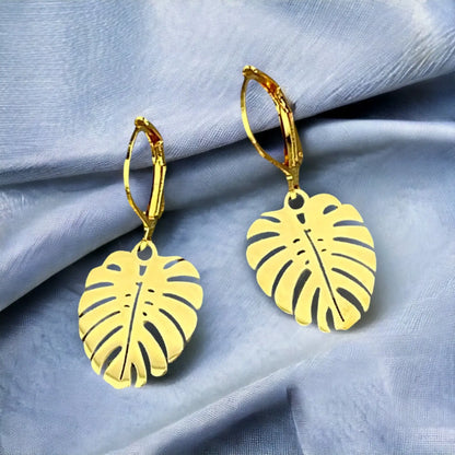 MONSTERA CLASSY OHRRINGE | GOLD