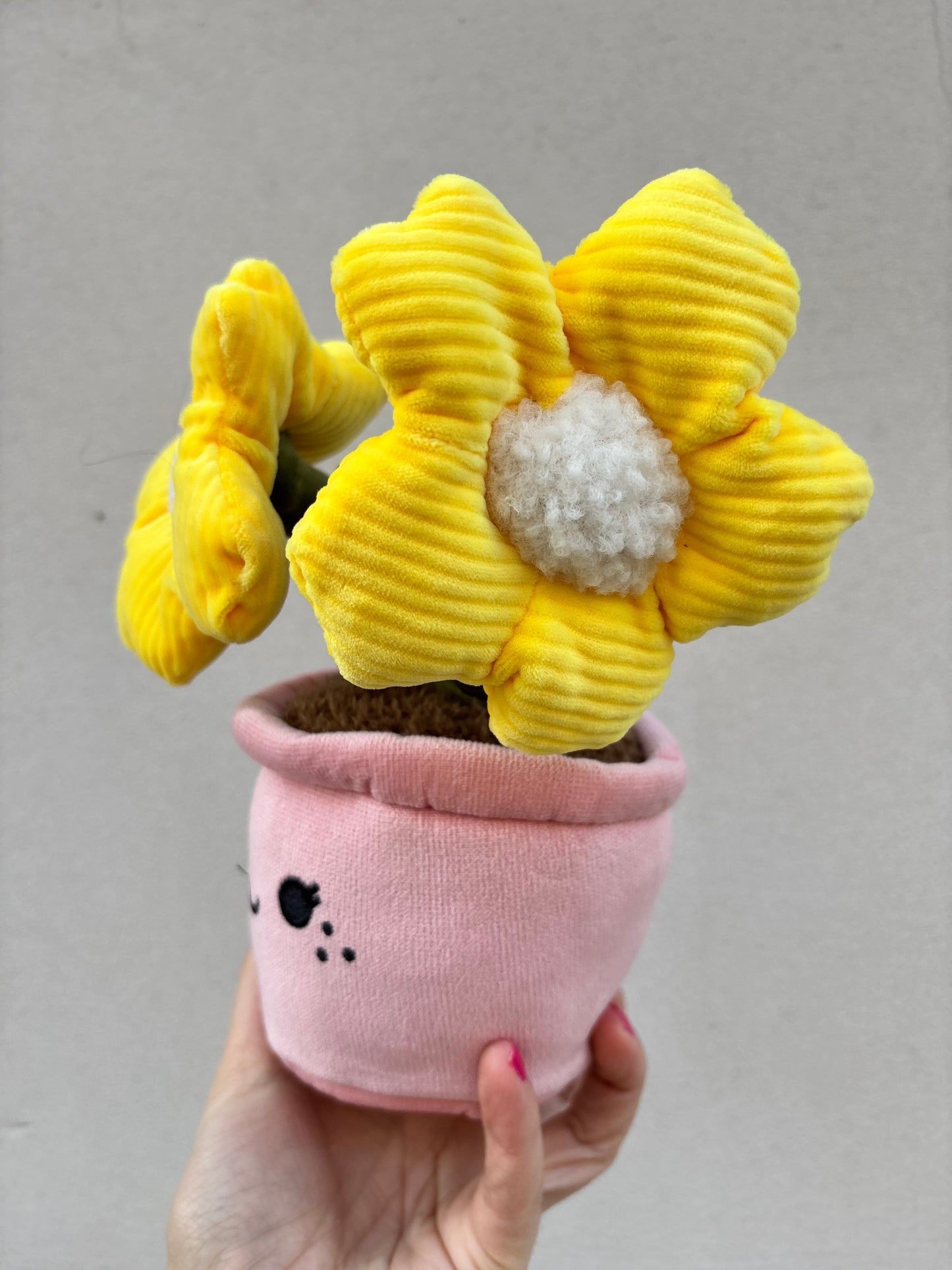 BLUMI GELB | Blumen Plüschpflanze