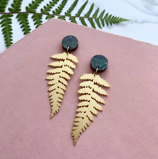 FARN OHRRINGE | GOLD