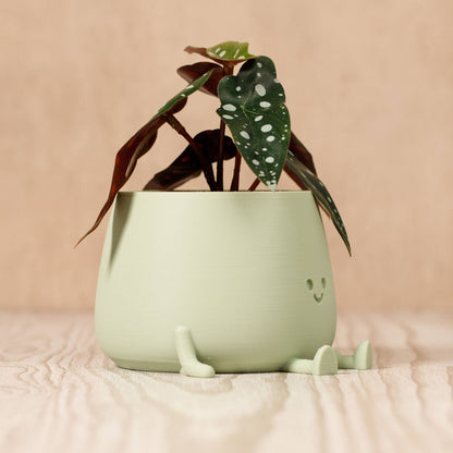 POT DE FLEURS POT HEUREUX | VERT SAUGE
