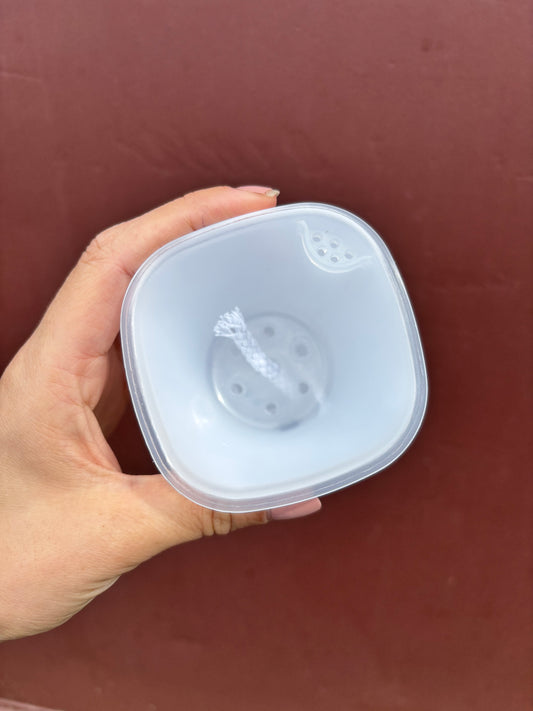 AROID POTS WHITE | Self-watering pots with transparent inner pot