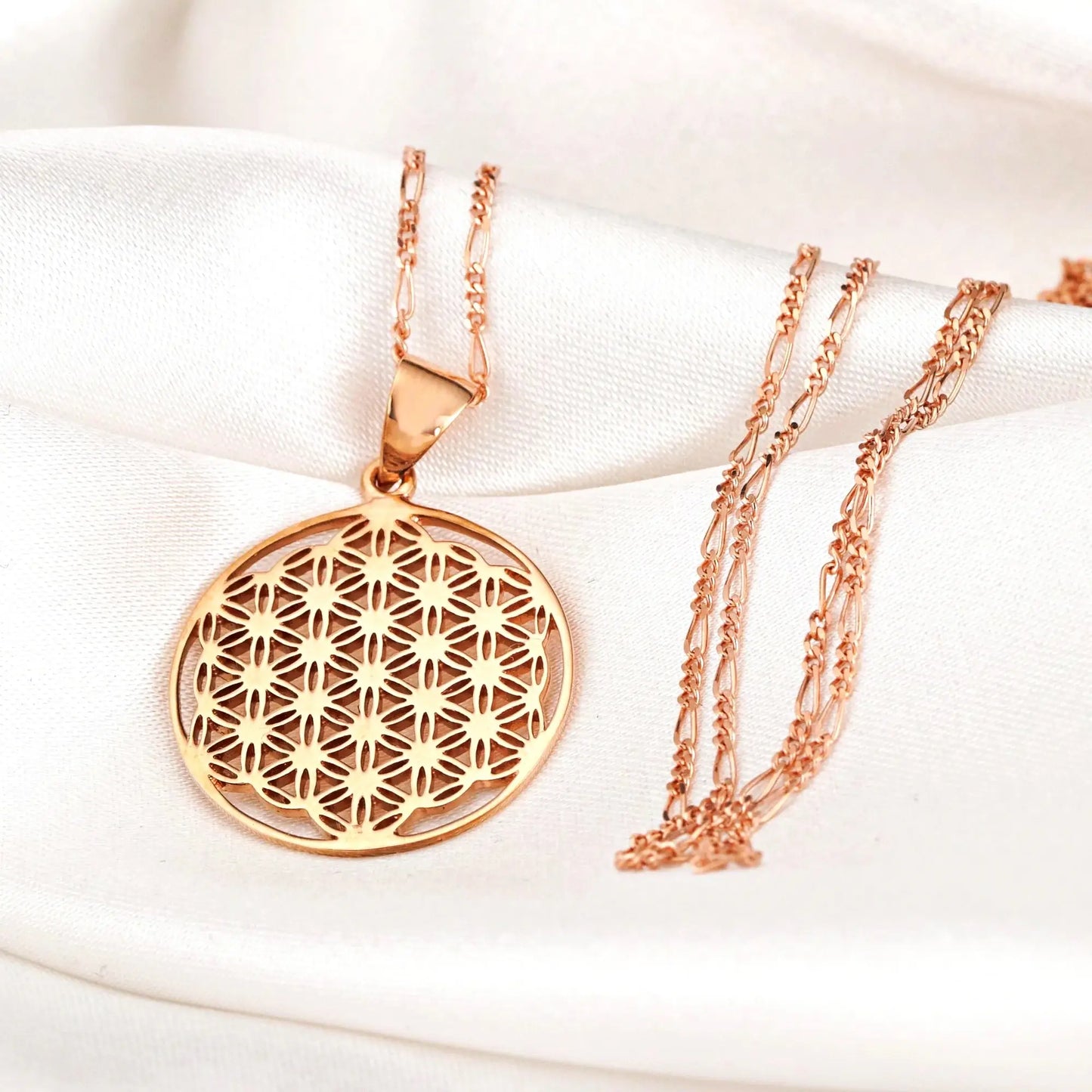 BLUME DES LEBENS HALSKETTE | ROSEGOLD
