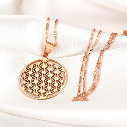 BLUME DES LEBENS HALSKETTE | ROSEGOLD