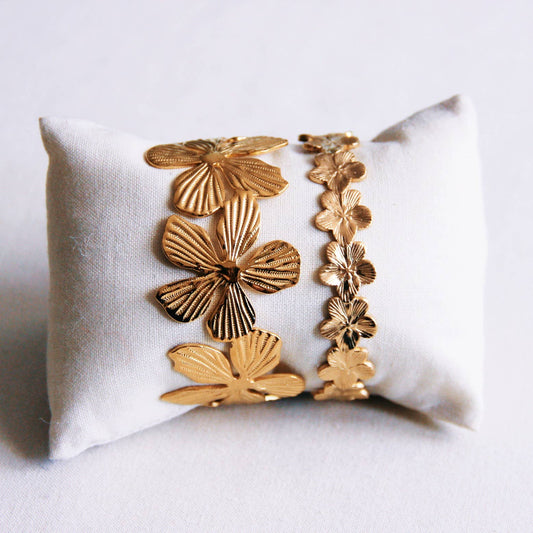 BOLD | Statement Armband mit großen Blüten