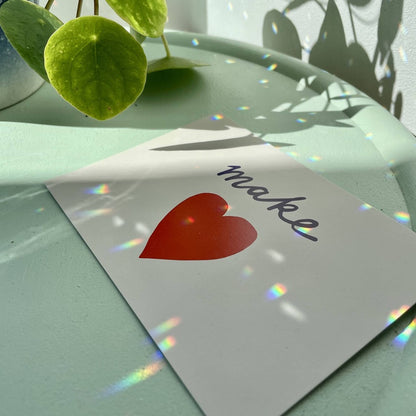 LUNA | Handgemachter Suncatcher mit Glaskristall & goldenem Mond