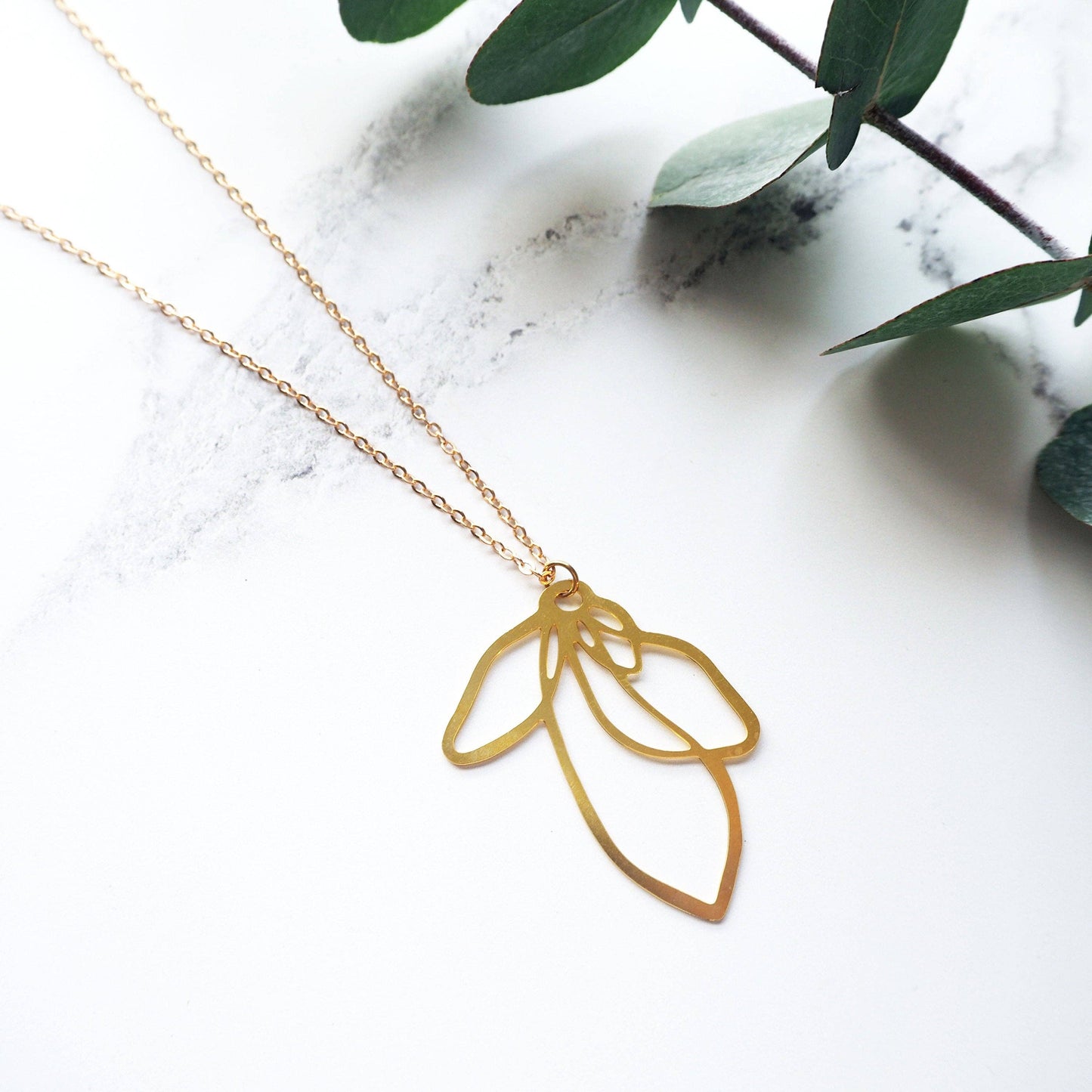 GOLDEN LEAF HALSKETTE | GOLD