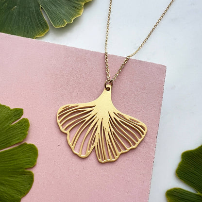 GINGKO HALSKETTE | GOLD